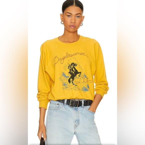 Daydreamer Sweaters - DAYDREAMER x Lee Monument Valley Crew in Golden Daze XS NWOT